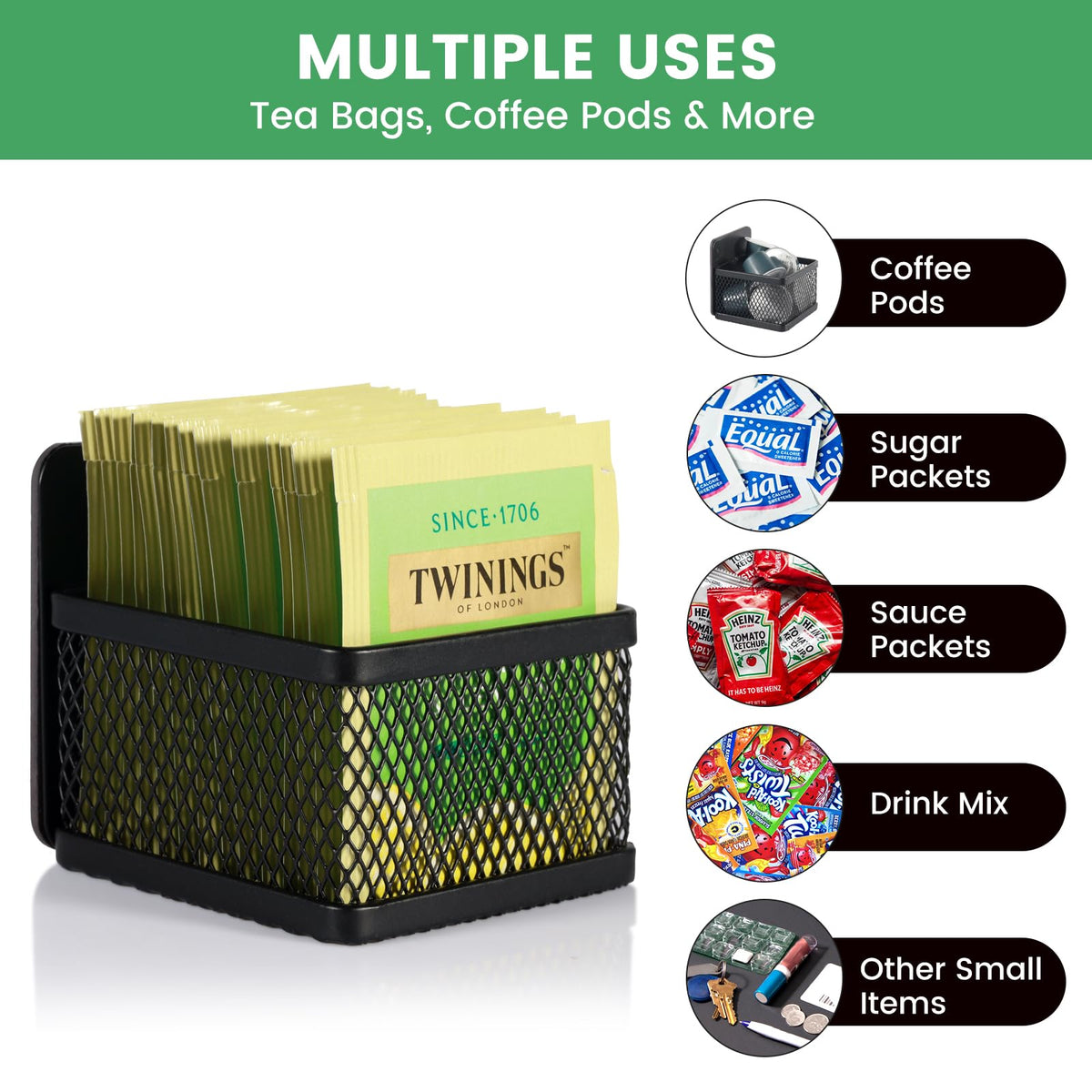 Goodinary® Magnetic Tea Bag Organizer