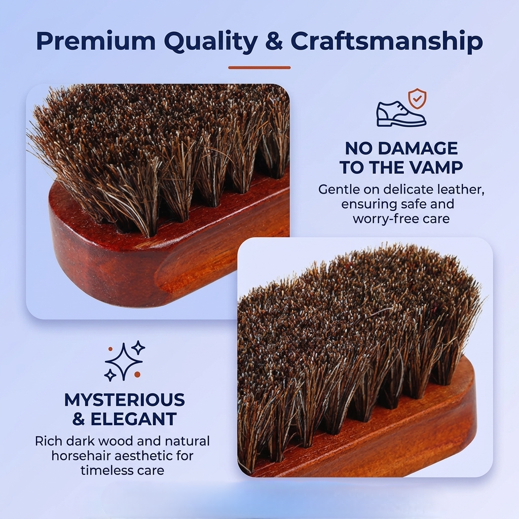 Goodinary® Horsehair Shoe Brush
