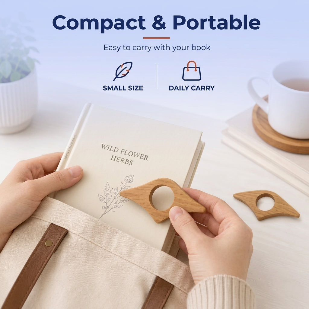 Goodinary® Wooden Thumb Bookmark