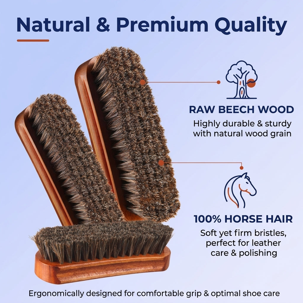 Goodinary® Horsehair Shoe Brush