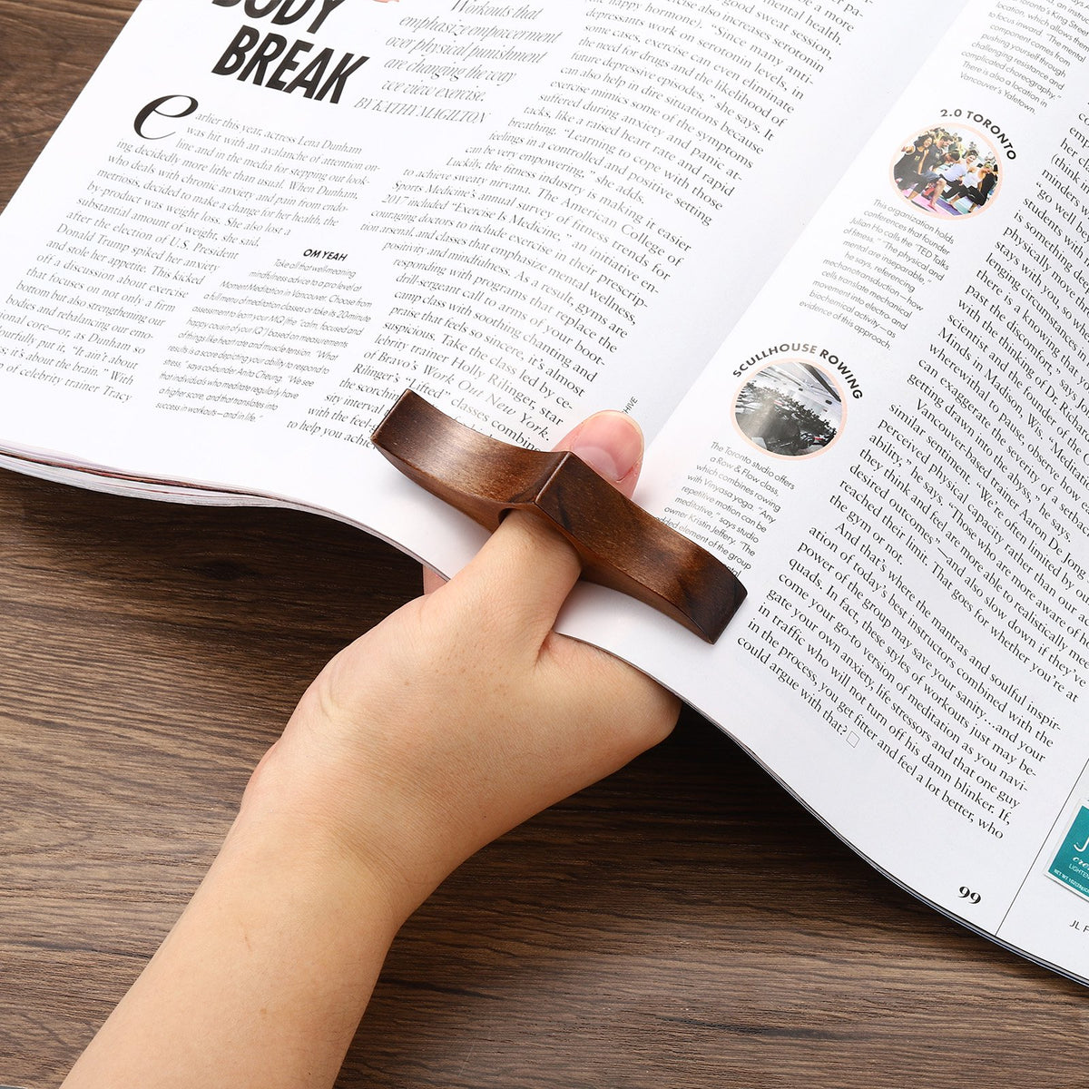 Goodinary® Wooden Thumb Bookmark