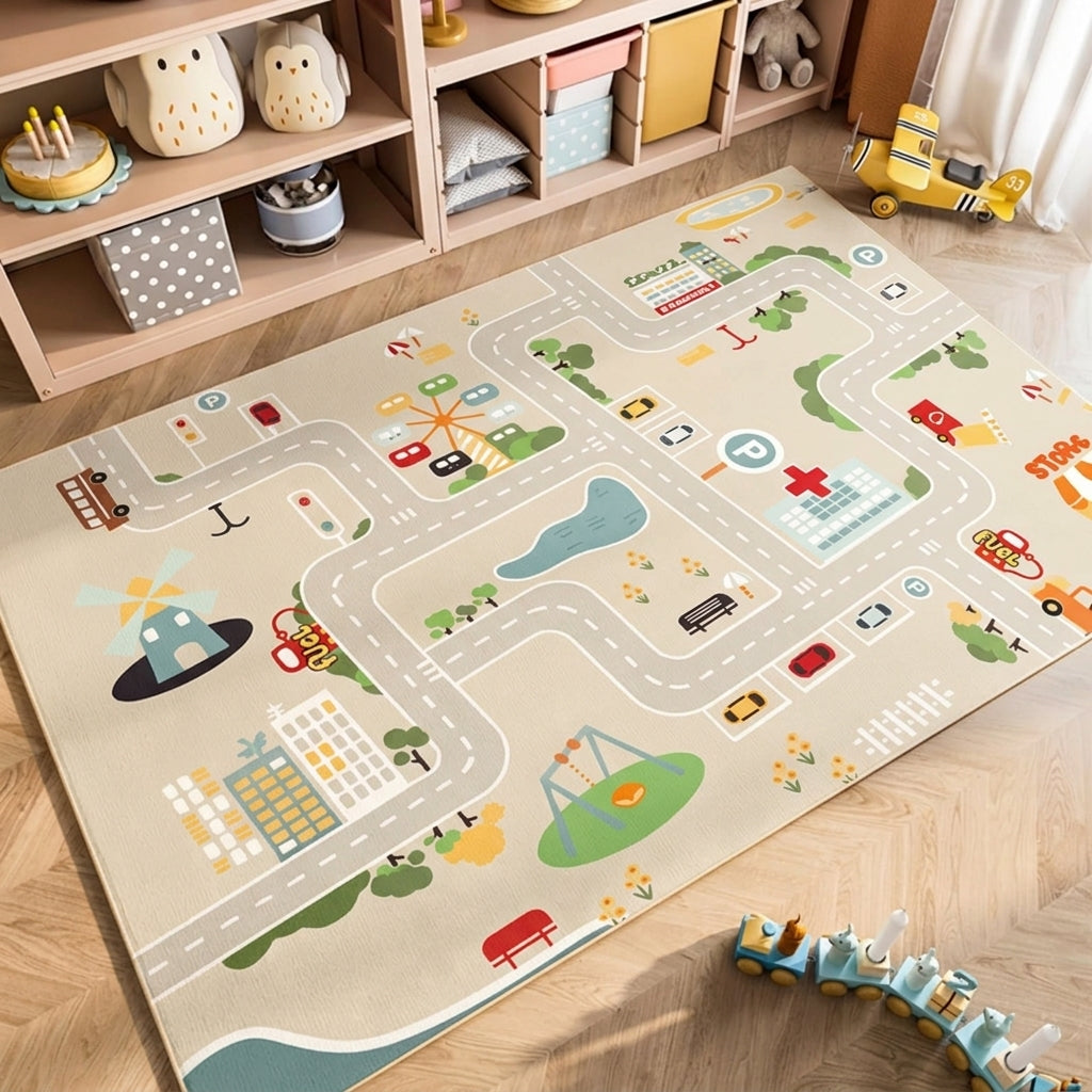 Goodinary® Parking Lot Play Mat Rug