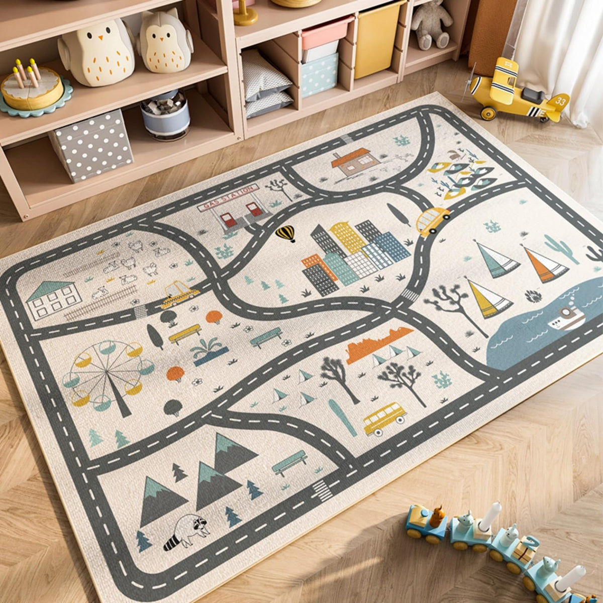 Goodinary® Parking Lot Play Mat Rug