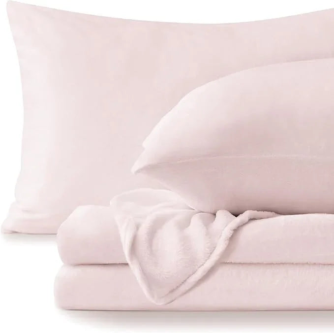 Goodinary® Plush Warm Flannel Fleece Bedding Set