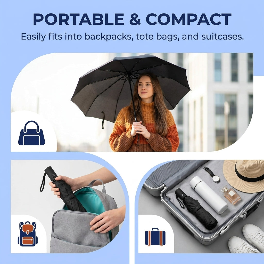 Goodinary® Reflective Travel Umbrella