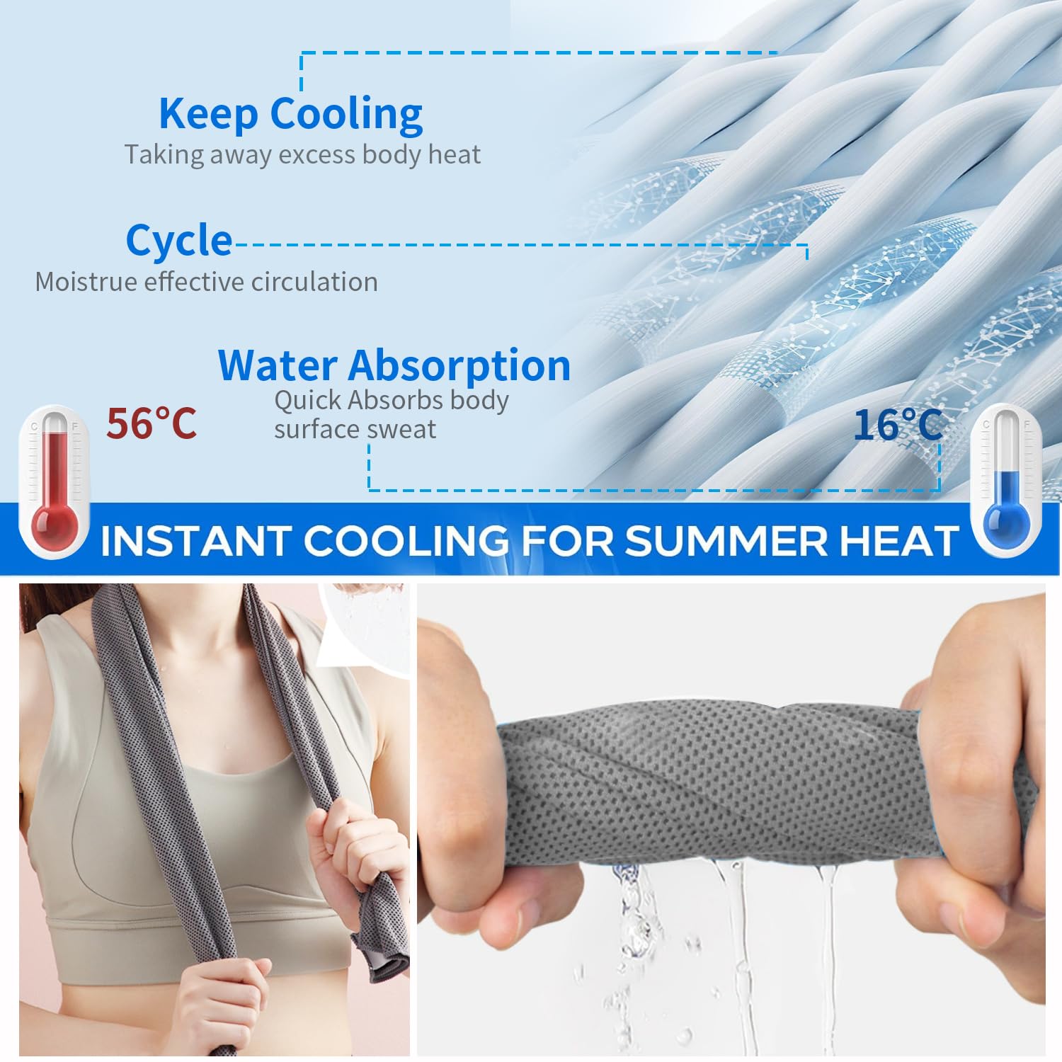 Goodinary® Microfiber Cooling Towel