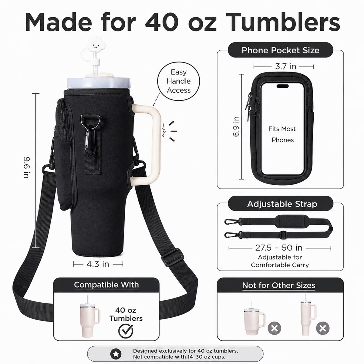 Goodinary® Phone Pocket Bottle Carrier
