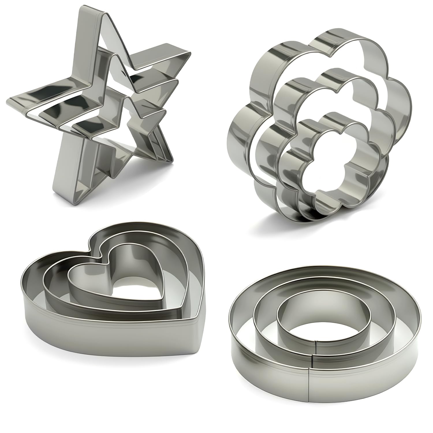 Goodinary® Cookie Cutter Set (12 Pcs)