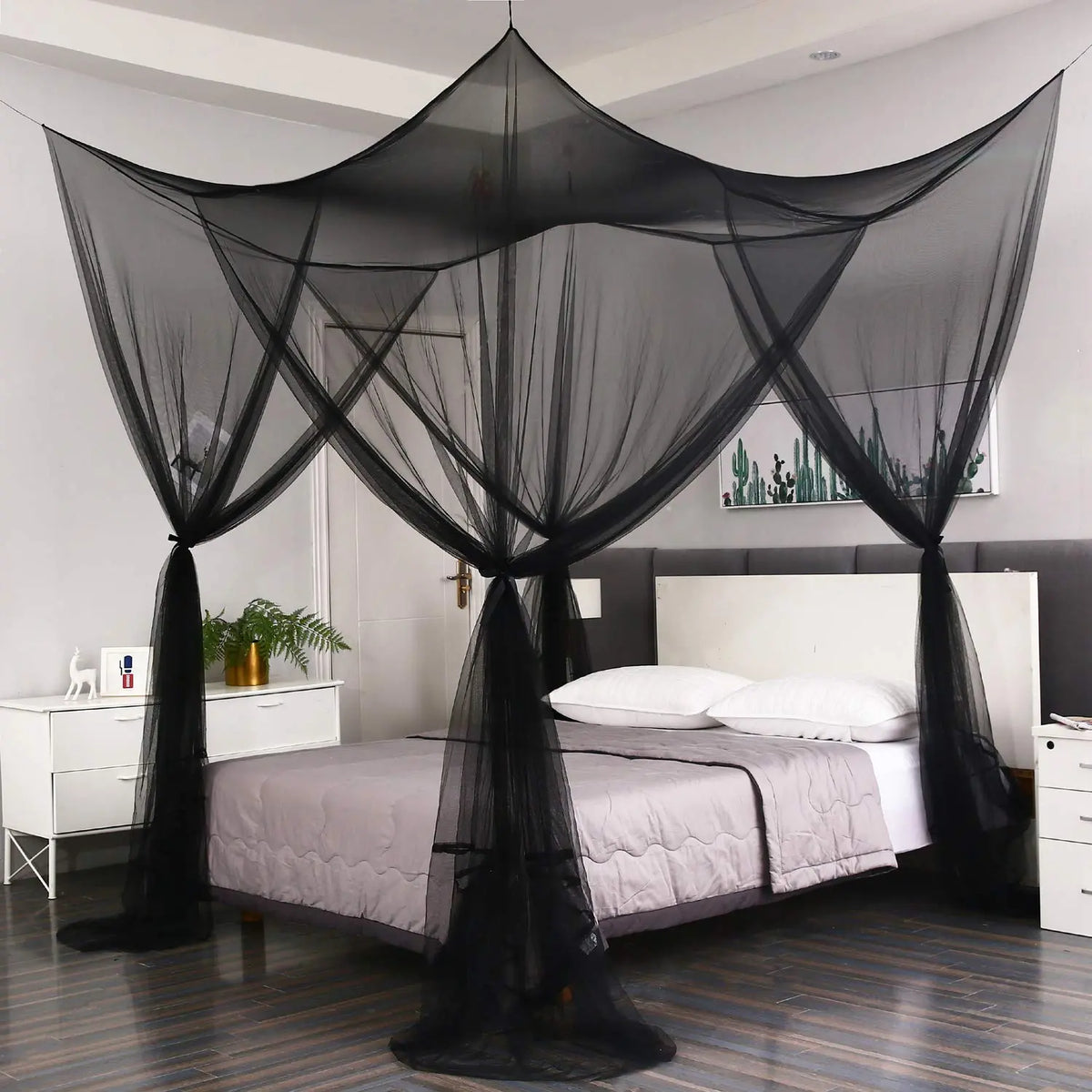 Mosquito Net Canopy | Four Door Mesh Tent | Bedroom Camping