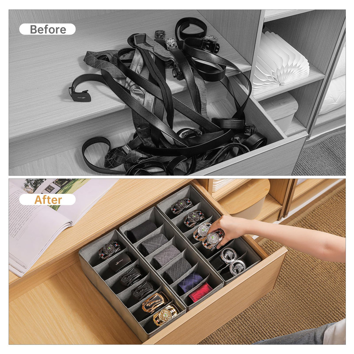 Goodinary® Closet Drawer Organizer