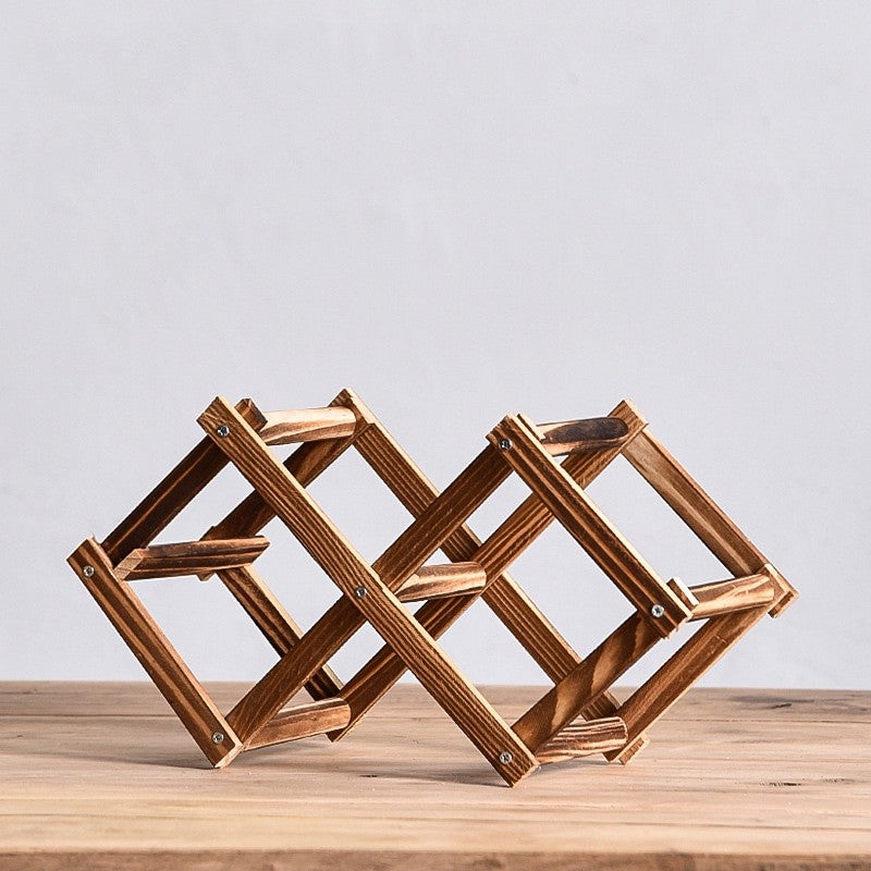 Goodinary® Foldable Wooden Wine Rack