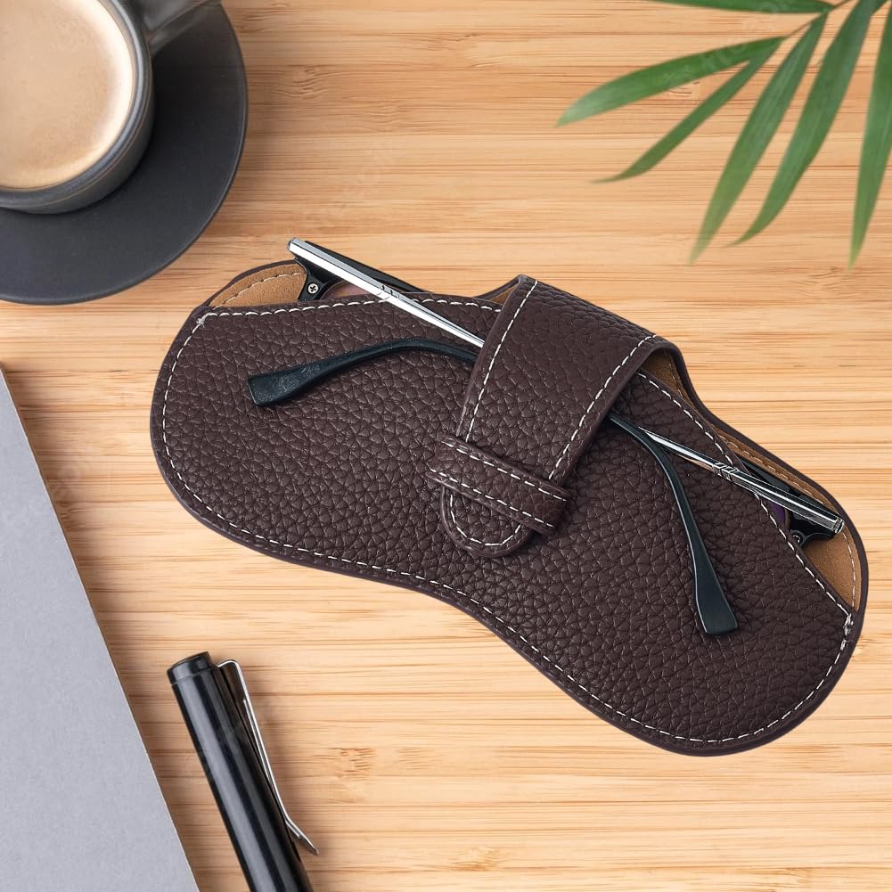 Goodinary® Slim Leather Glasses Case Portable Sleeve