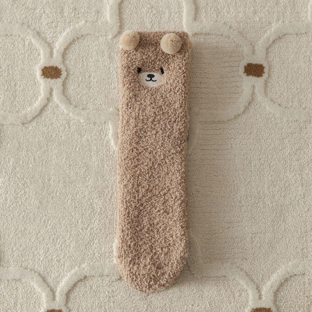 Goodinary® Teddy Bear Fuzzy Socks (2pcs)