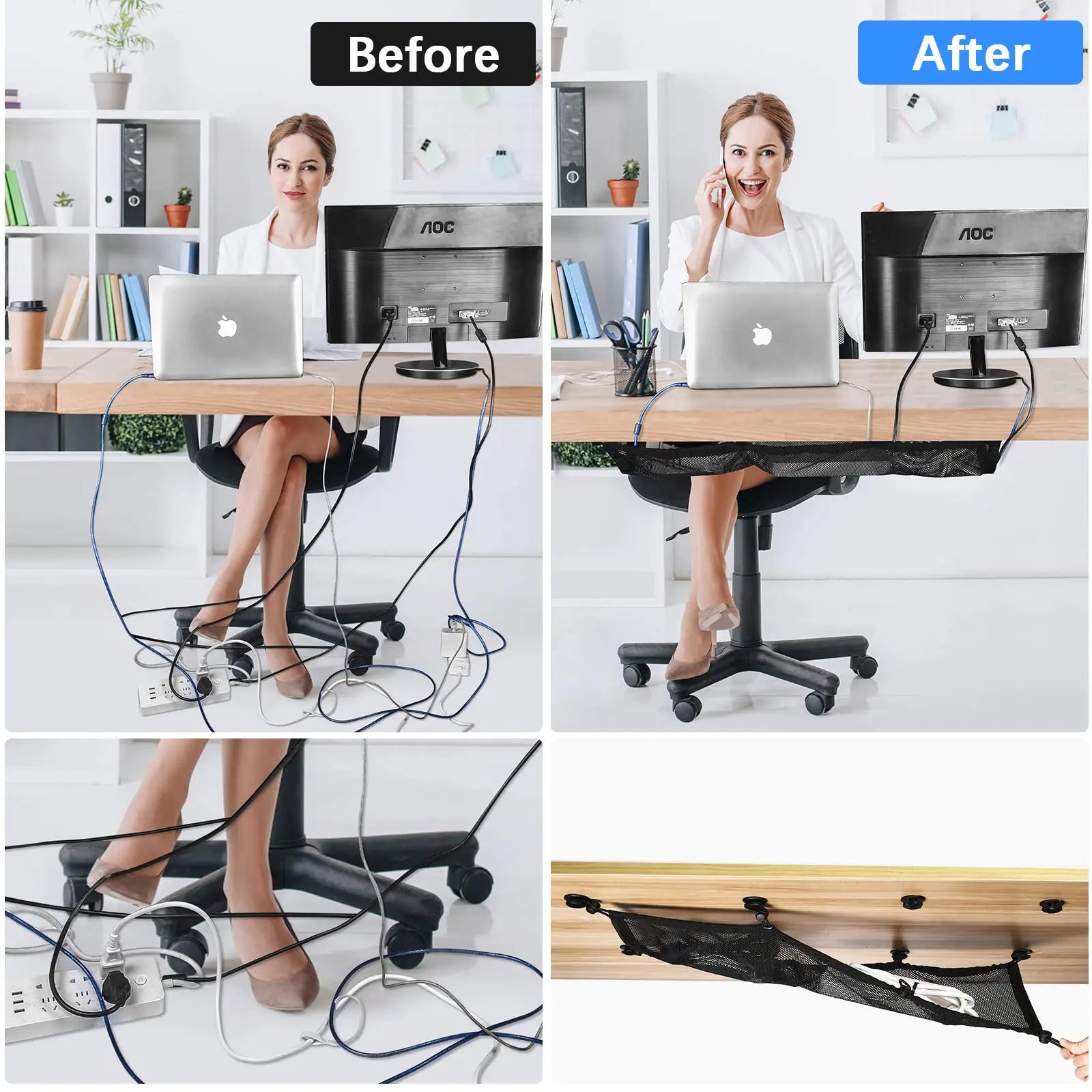 Goodinary® Desk Cable Net - Goodinary