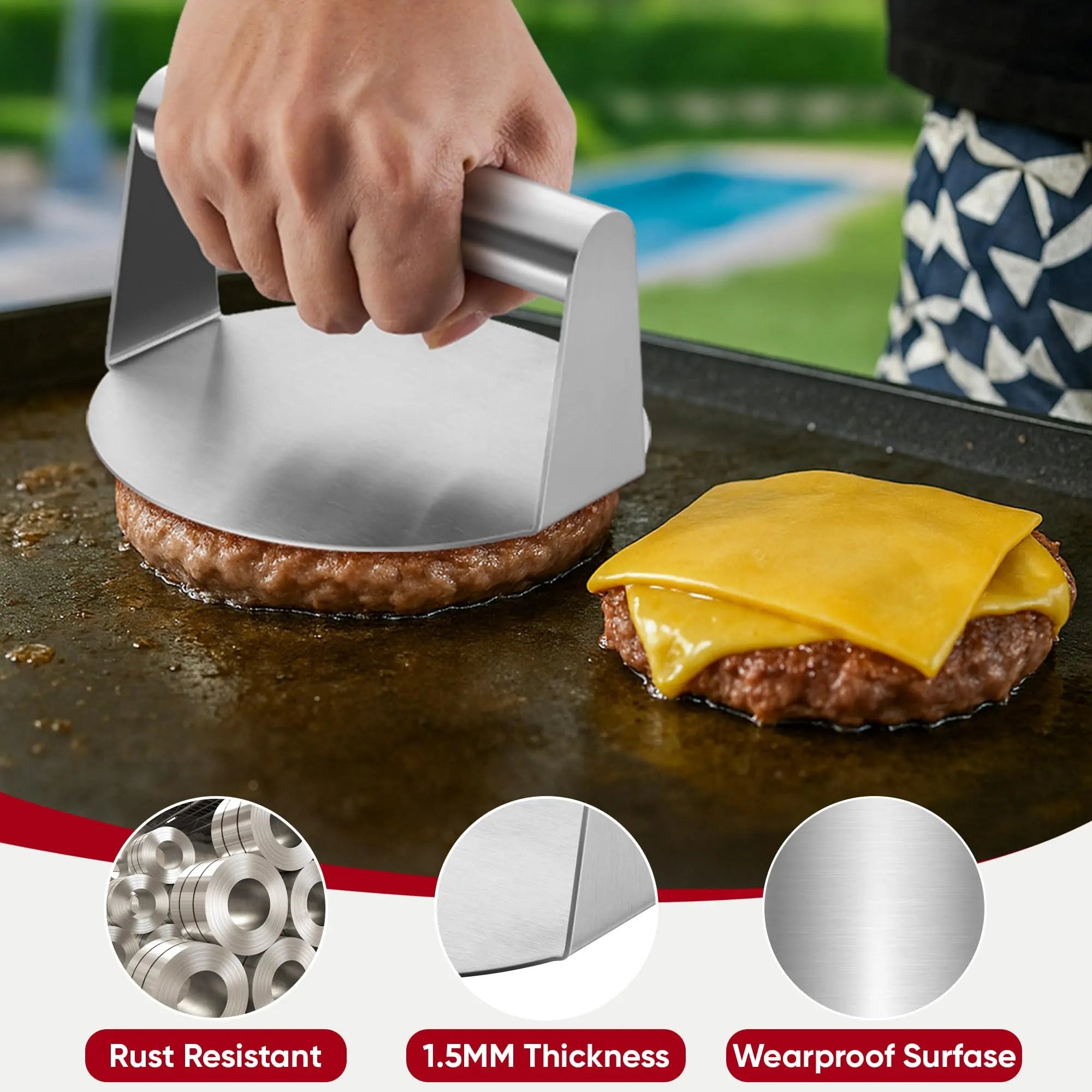 Goodinary® Stainless Steel Burger Press Goodinary