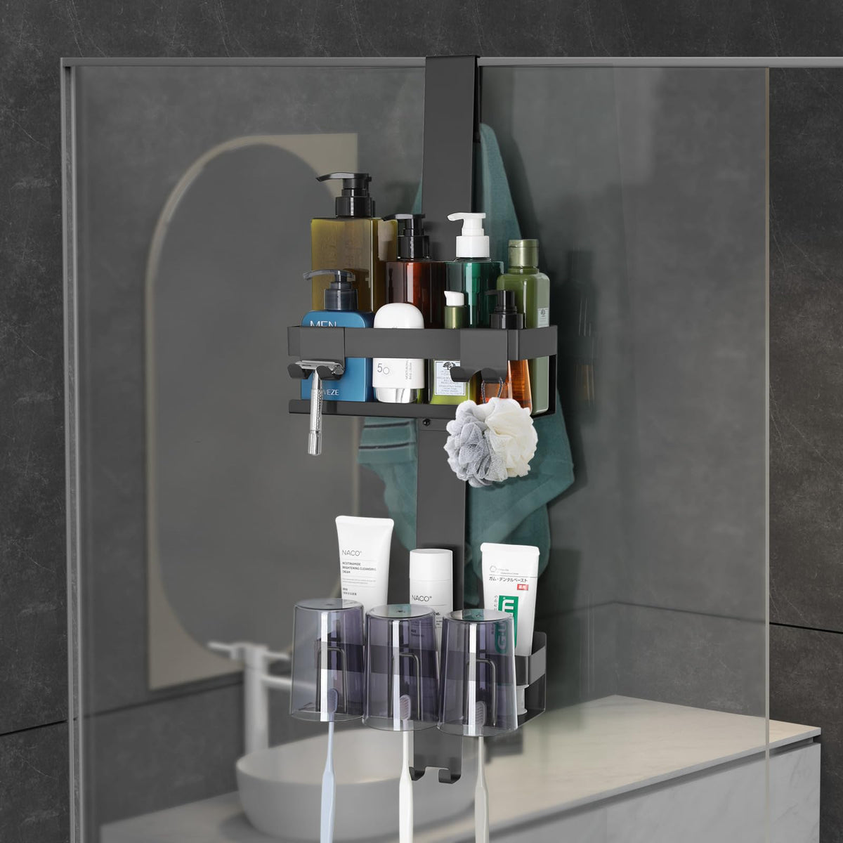 Goodinary® No Drill Bathroom Shelf