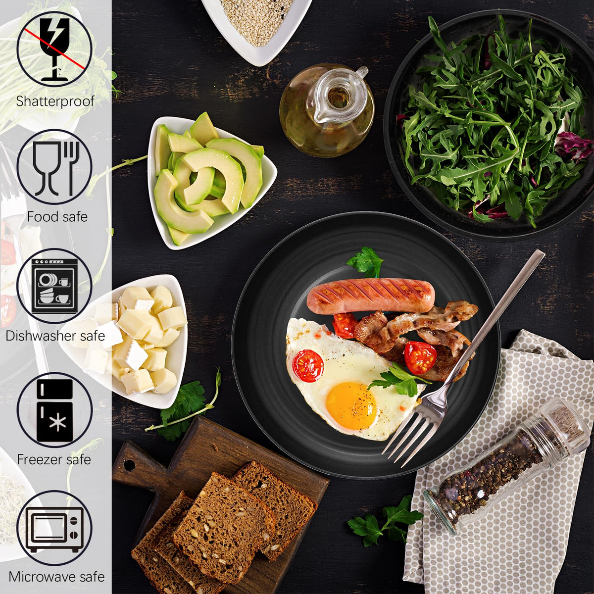 Goodinary® Plastic Dinnerware Set