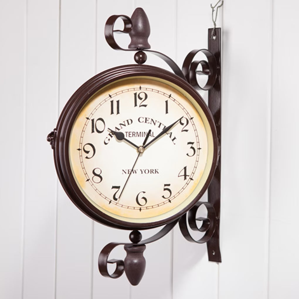 Goodinary® Double-Sided Station Clock