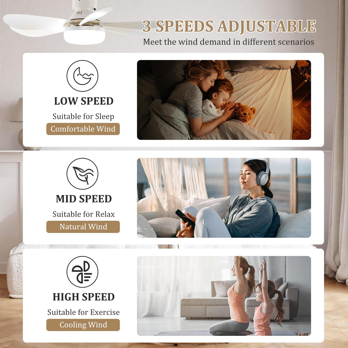 Goodinary® Ceiling Fan Light