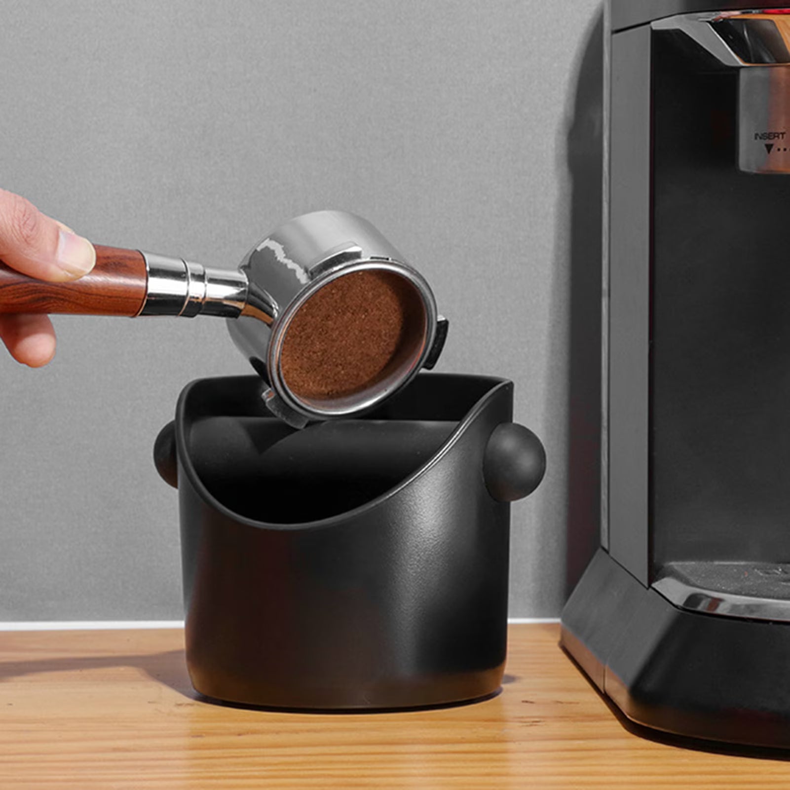 Goodinary® Non Slip Espresso Knock Box