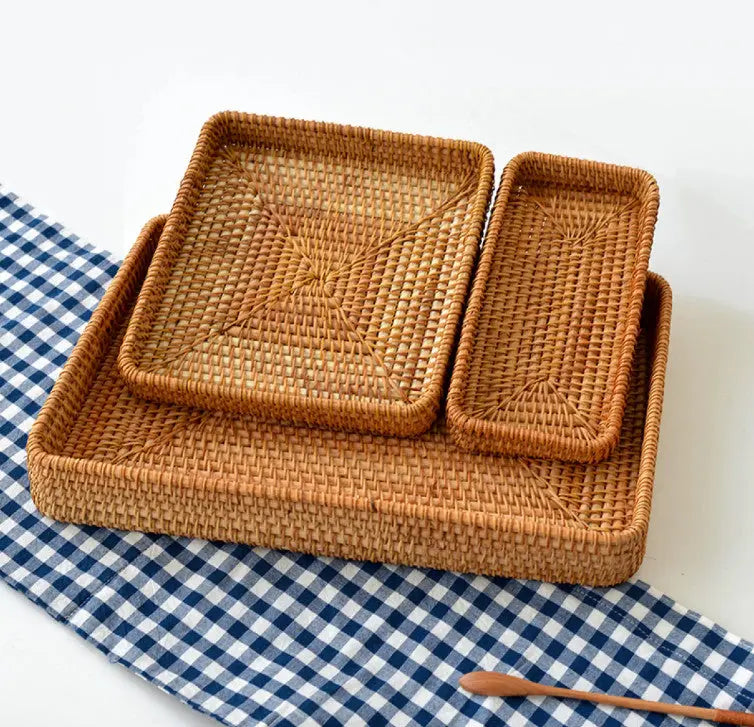 Goodinary® Handwoven Rattan Storage Basket Set Goodinary