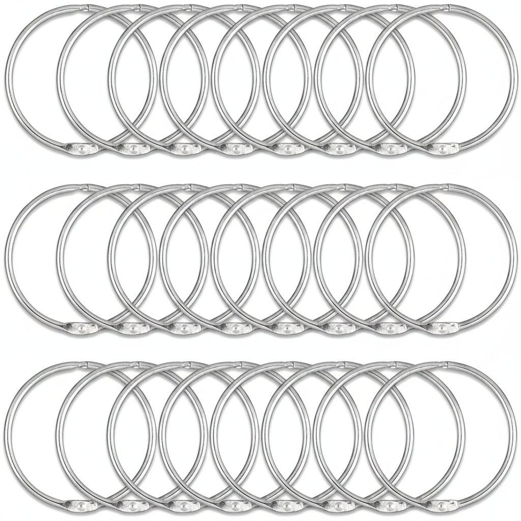 Goodinary® Curtain O Rings (24Pcs)