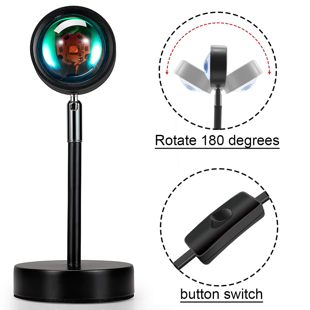 Goodinary® Adjustable Sunset Lamp Projector