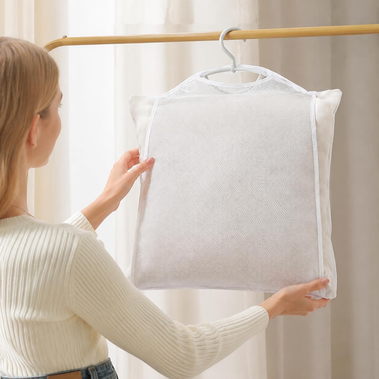 Goodinary® Hanging Pillow Drying Rack (2 Pcs)