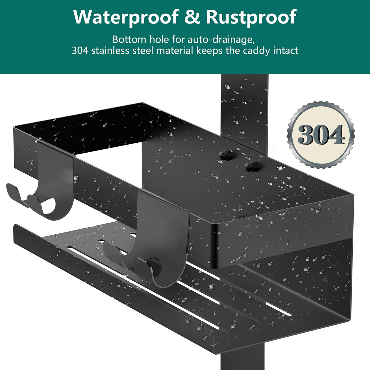 Goodinary® No Drill Bathroom Shelf