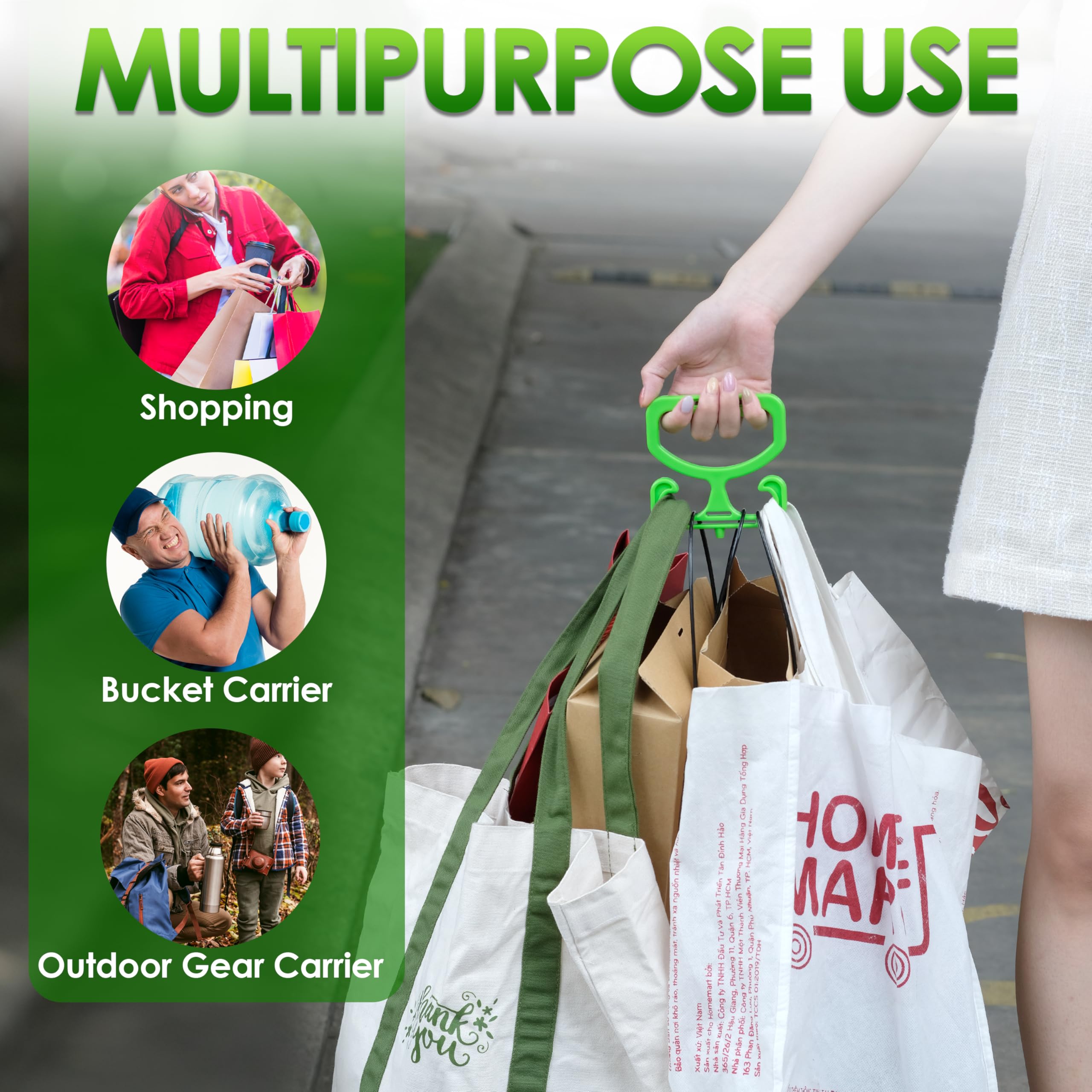 Goodinary® Heavy Duty Grocery Bag Carrier Handle