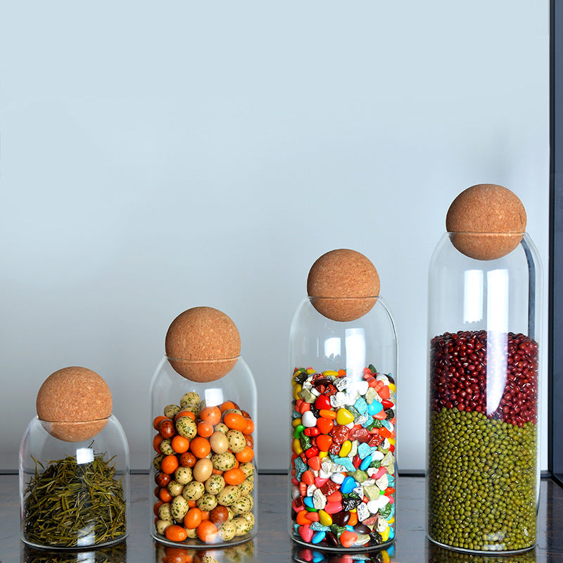 Goodinary® Round Cork Glass Jar