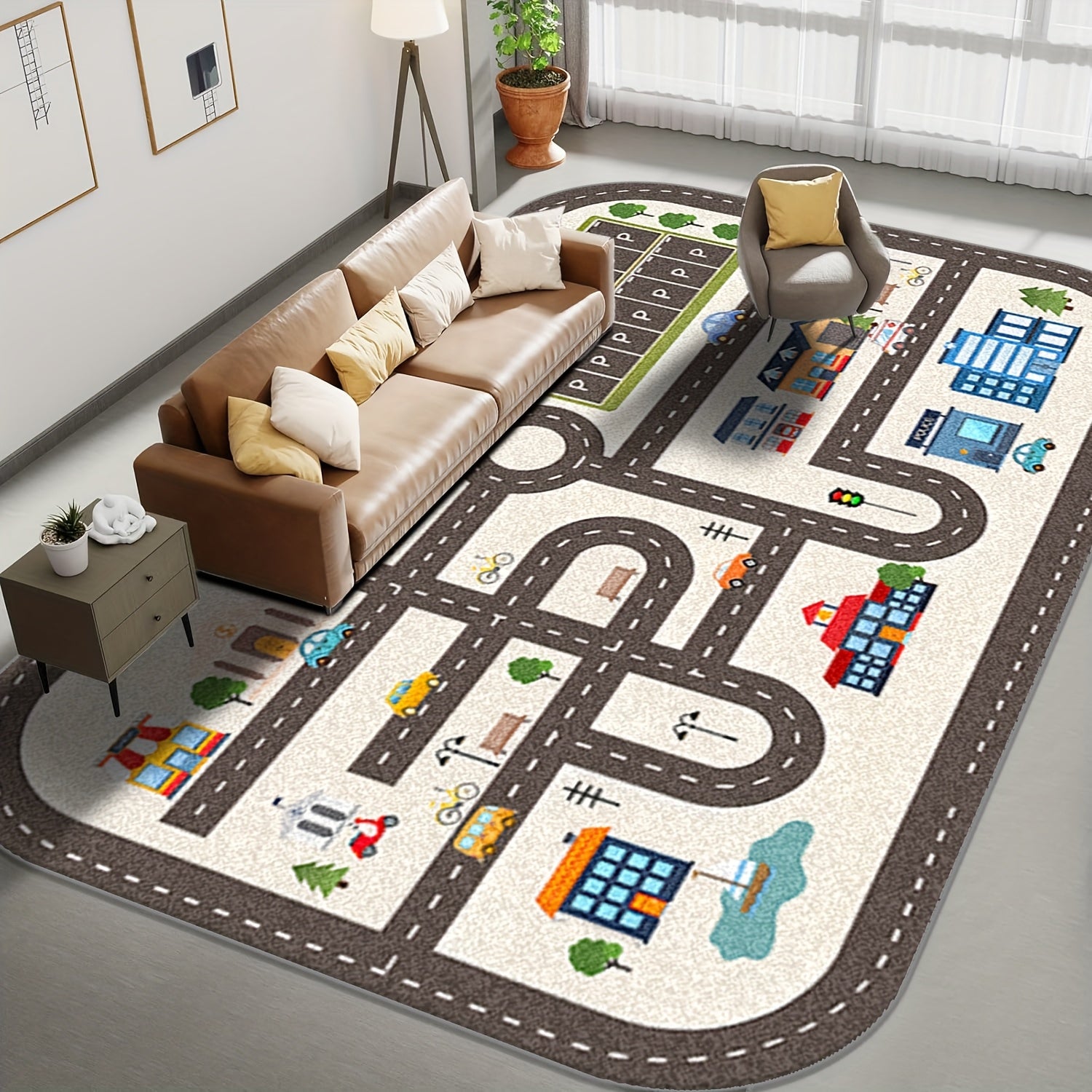 Goodinary® Parking Lot Play Mat Rug