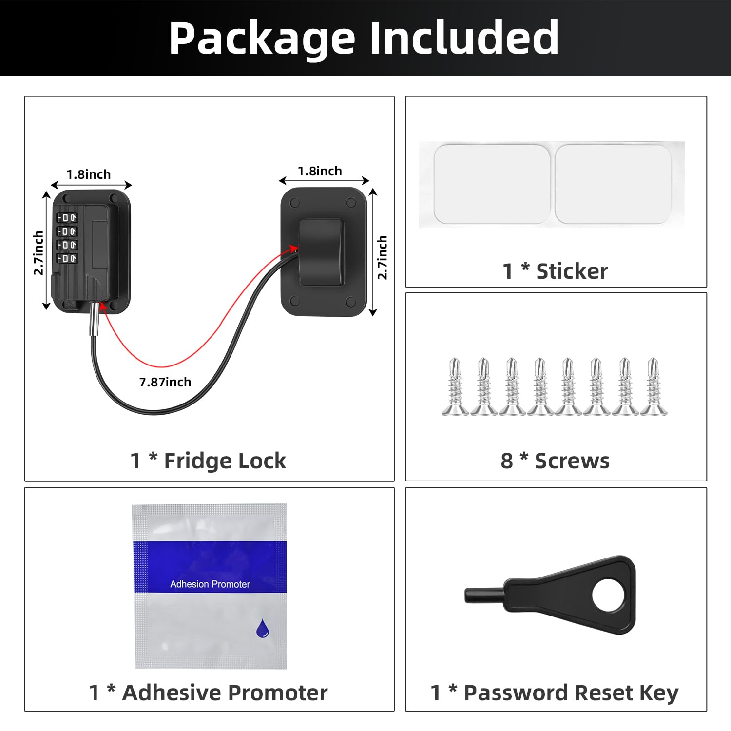 Goodinary® Combination Fridge Lock
