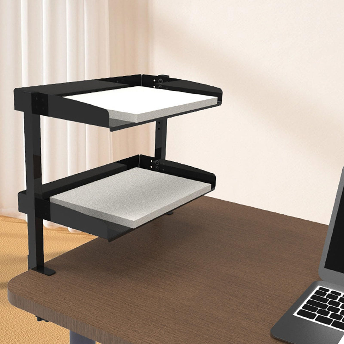 Office Object™ Clamp On Desk Shelf 2-Tier