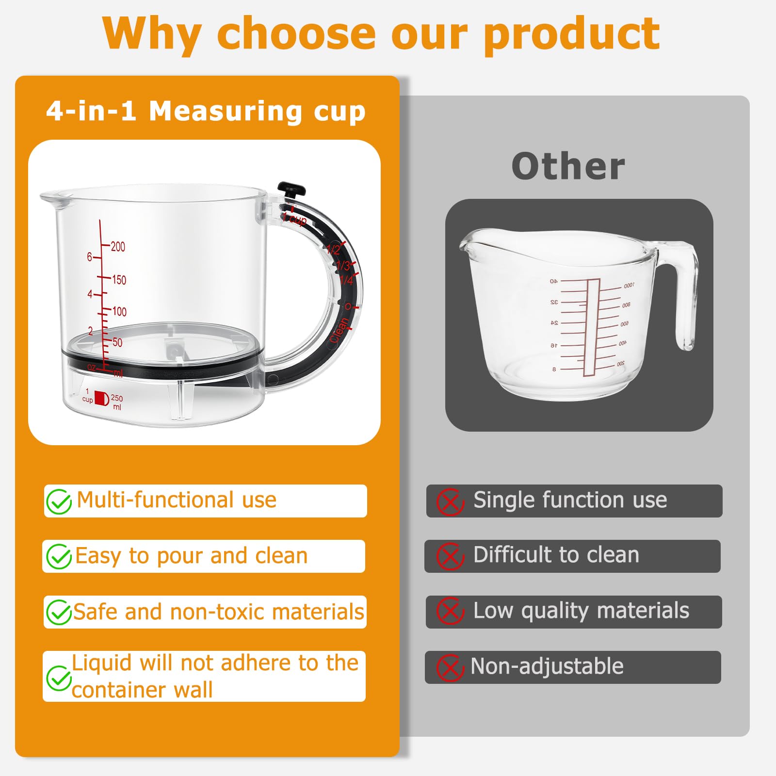 Goodinary® Adjustable Measuring Cup