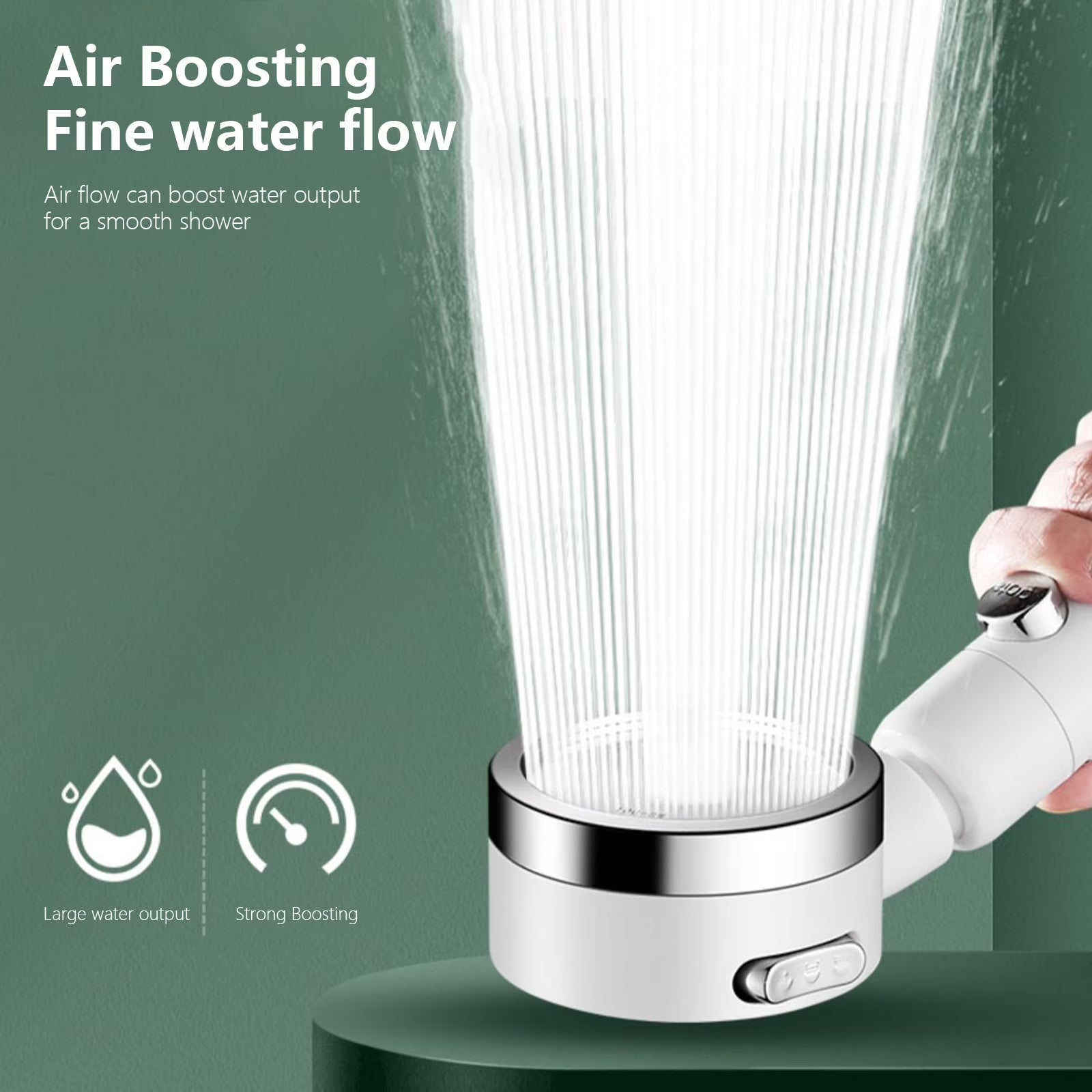 Goodinary® One-Touch Stop Showerhead