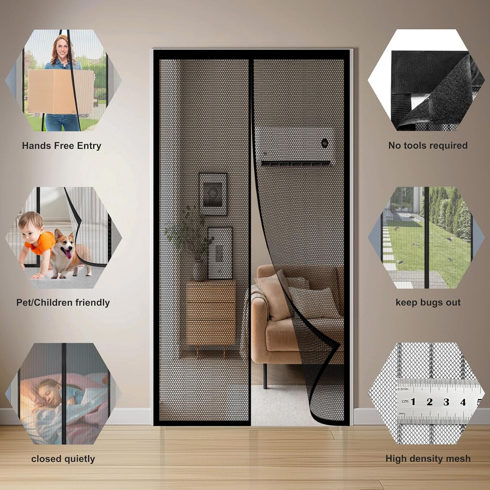 Goodinary® Magnetic Screen Door