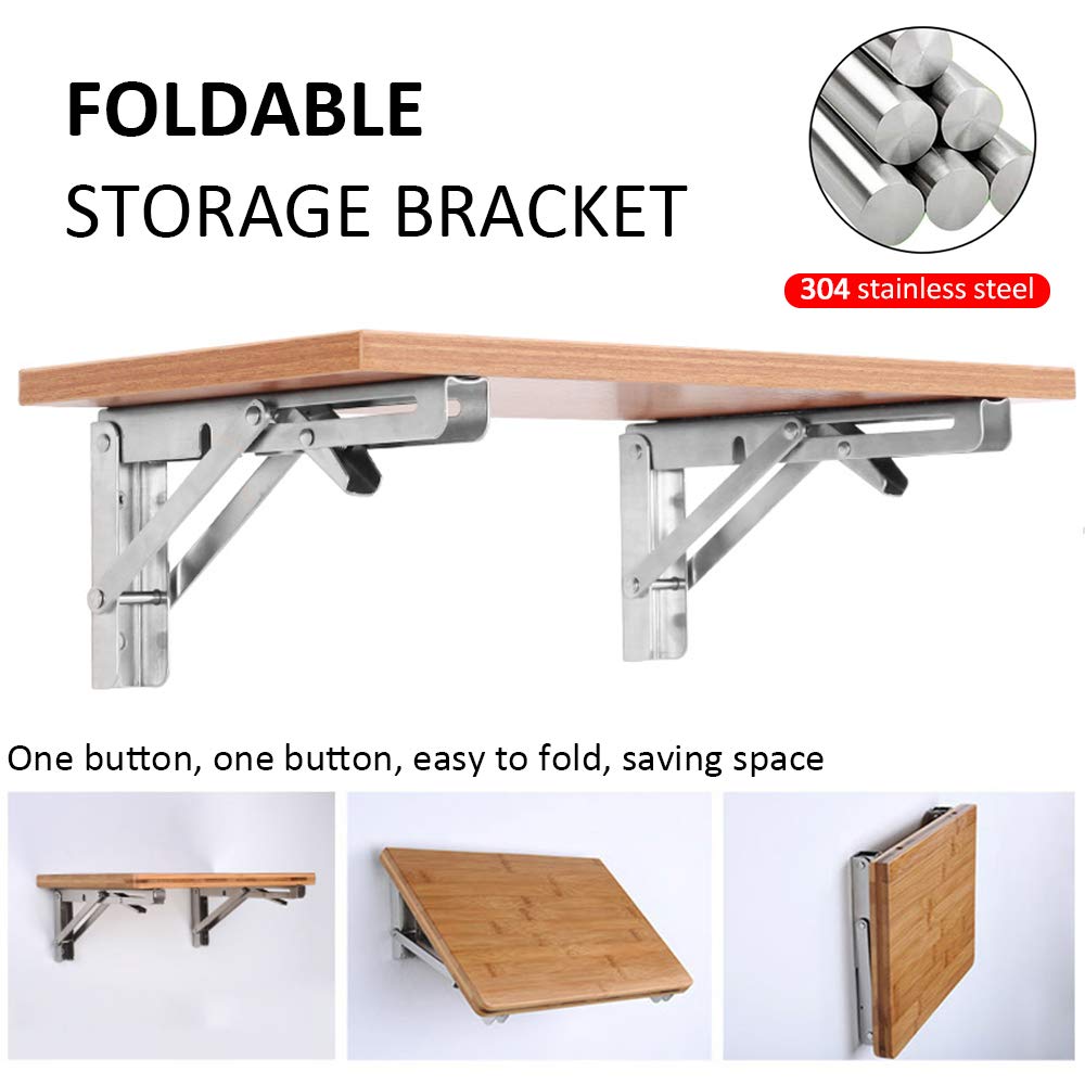 Goodinary® Folding Shelf Brackets (2 Pcs)