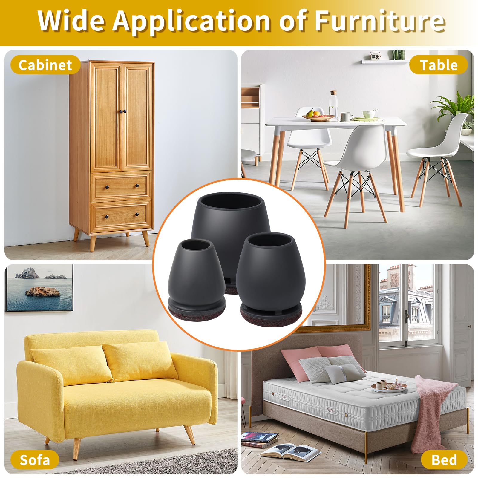 Goodinary® Chair Leg Protectors (8 Pcs)