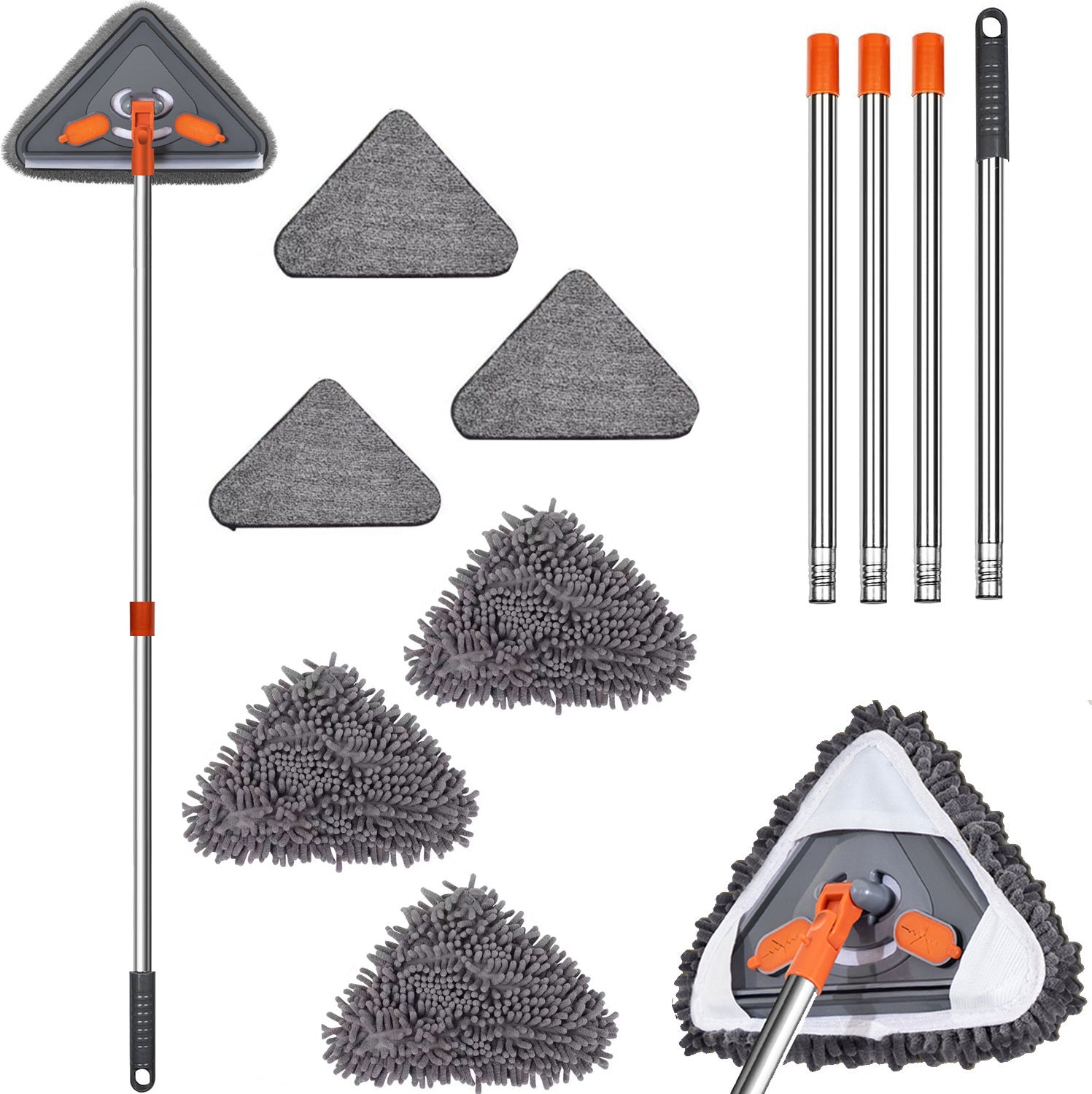 Goodinary® Triangle Telescopic Cleaning Mop