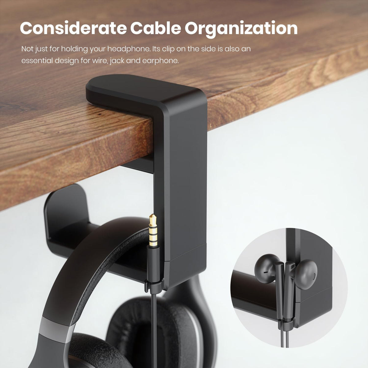 Office Object™ Clamp Headphone Mount