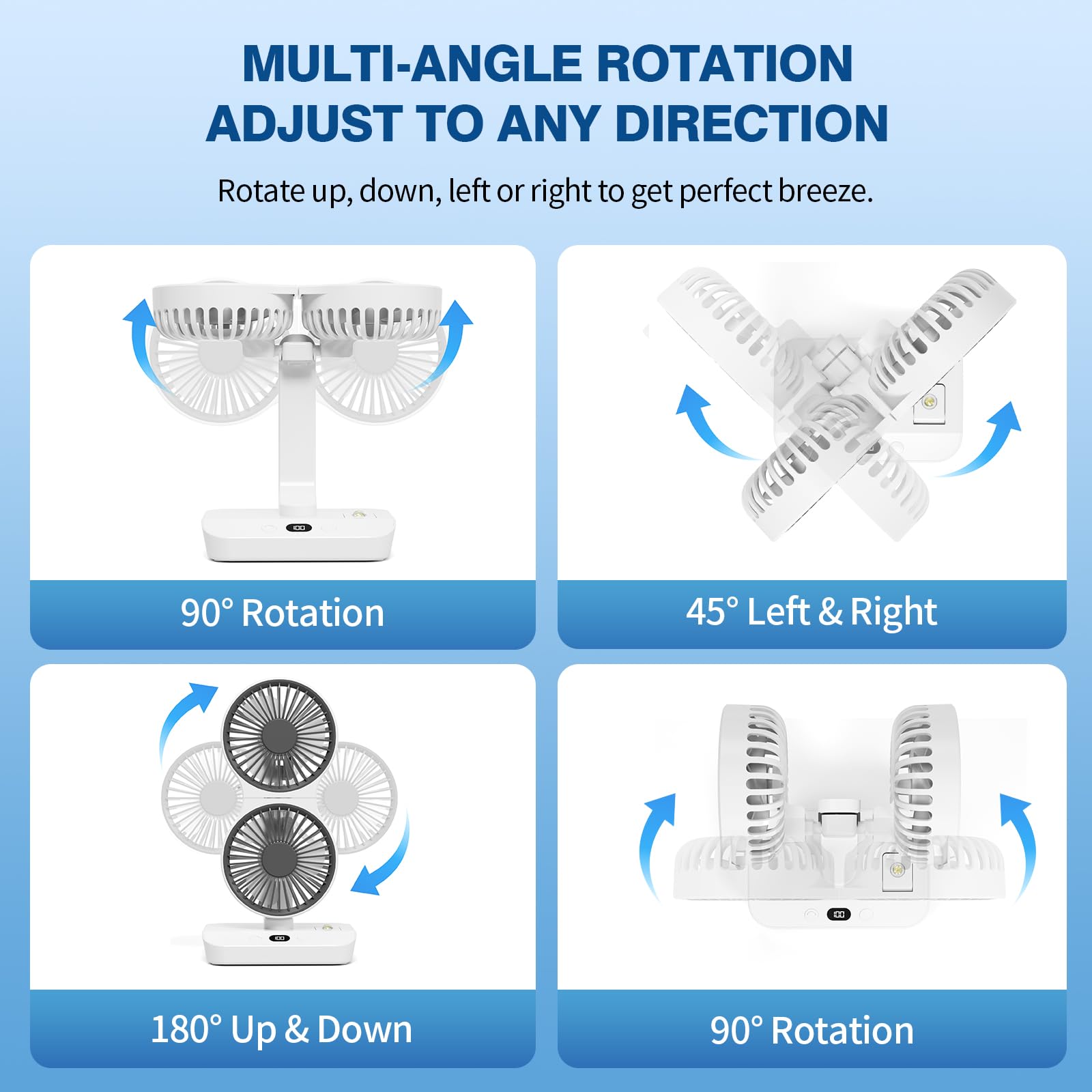 Goodinary® Dual Desk Fan