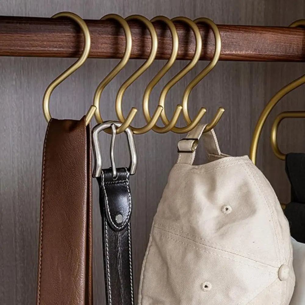 Goodinary® Multipurpose Aluminium S Shaped Hooks Matte Finish - Goodinary