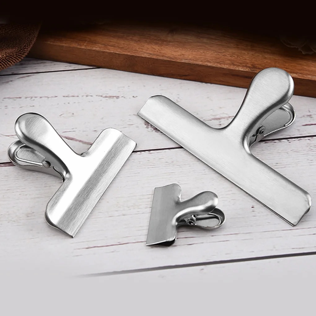 Goodinary® Stainless Steel Bag Clips (3 Pcs)
