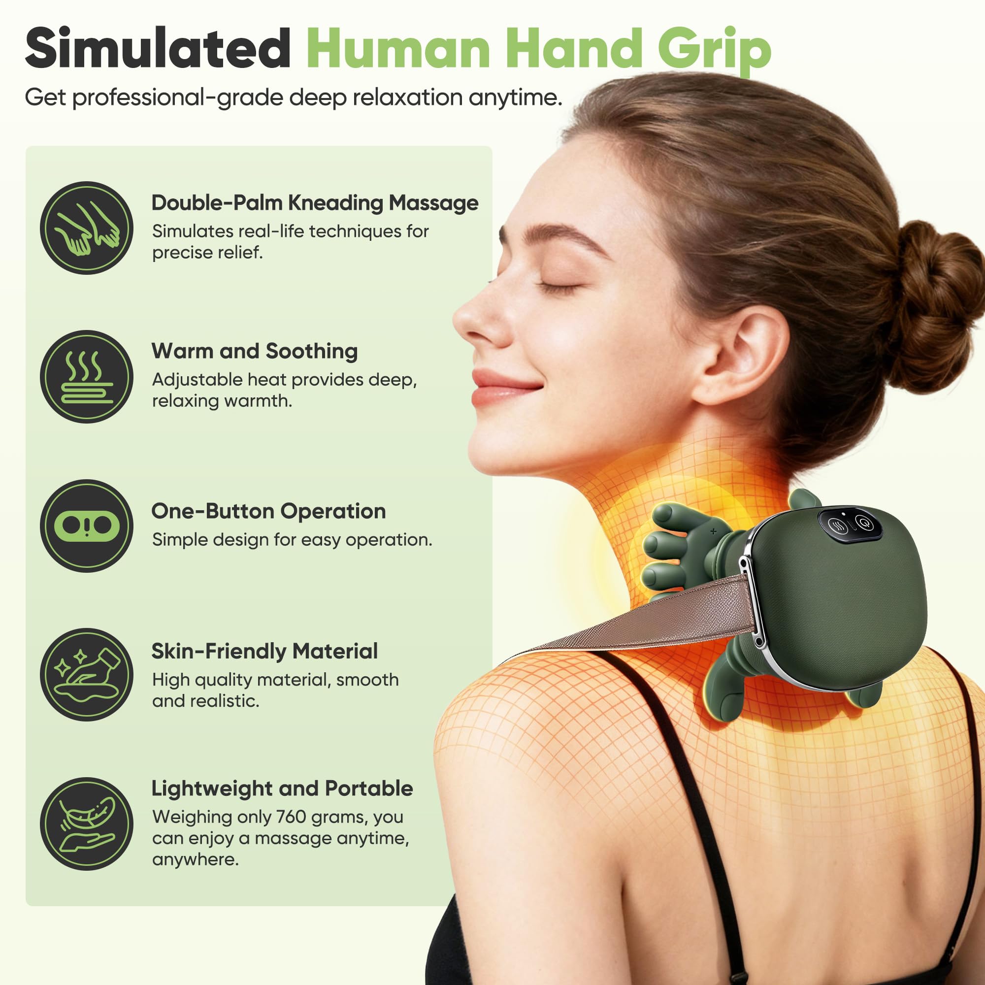 Goodinary® Heated Massage Pillow