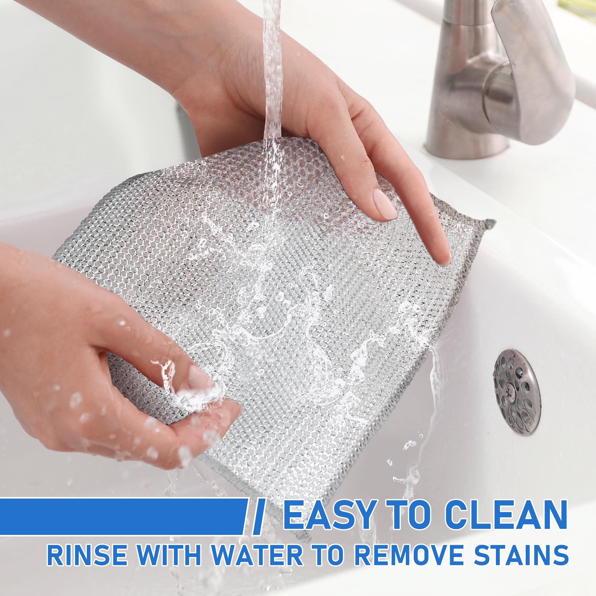 Goodinary® Non Scratch Dual Texture Dishcloth (30 Pcs)