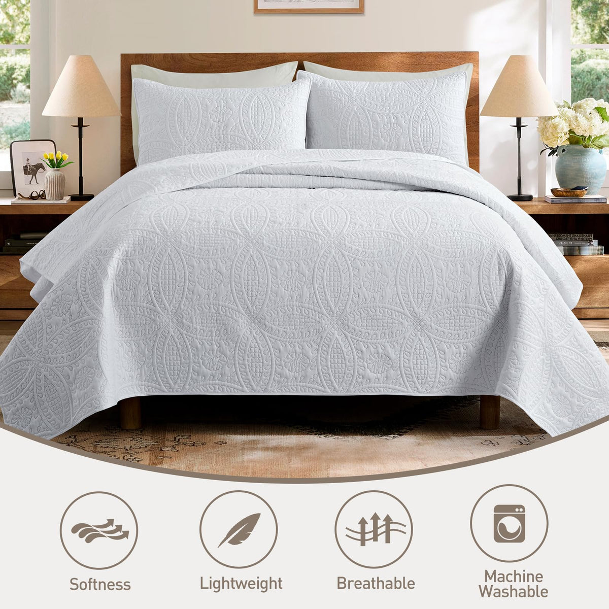 Goodinary® Soft Lightweight Coin Pattern Bedding Set