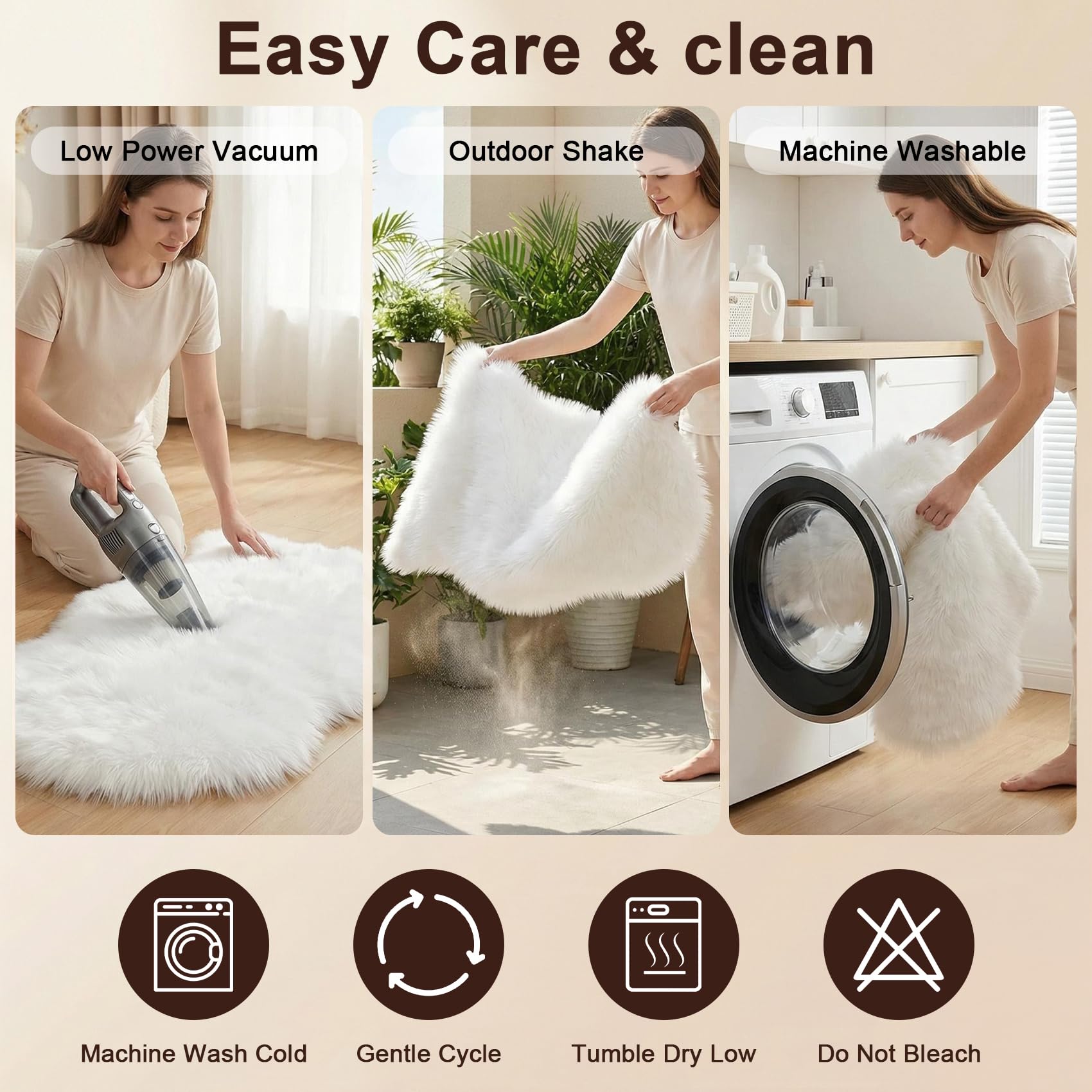 Goodinary® Faux Fur Rug