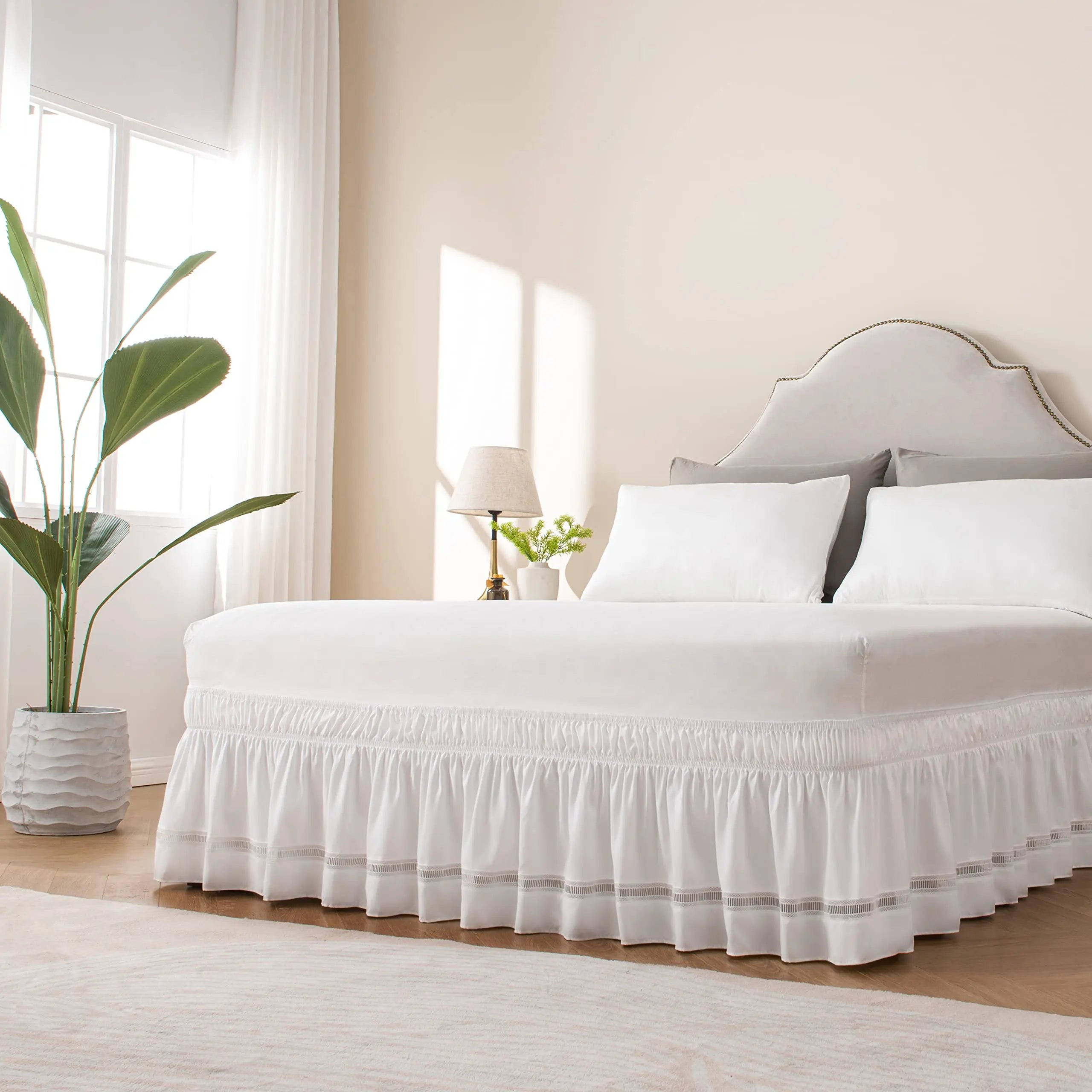 Goodinary® Crochet Lace Bed Skirt - Goodinary