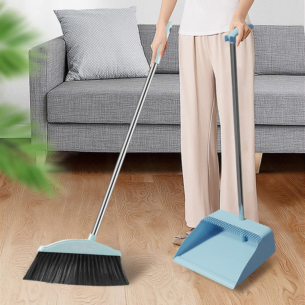 Goodinary® Broom and Dustpan Set